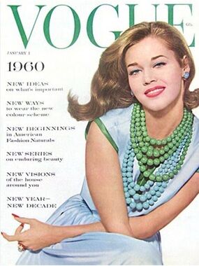 Vintage Vogue Cover Jane Fonda 1960
